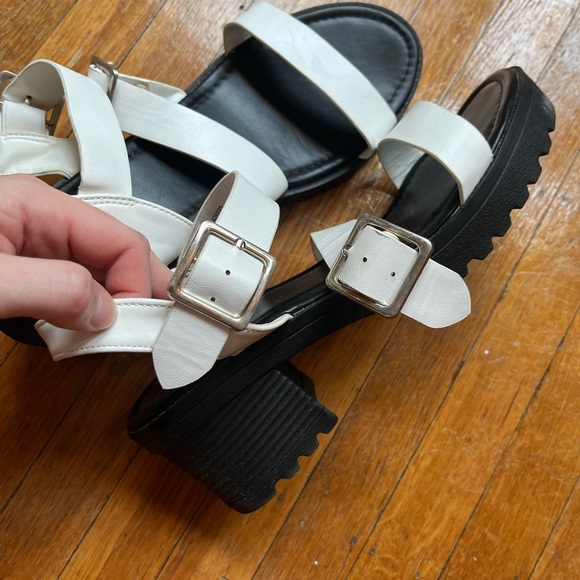 Chunky Platform Heel Sandals - Picture 1 of 3